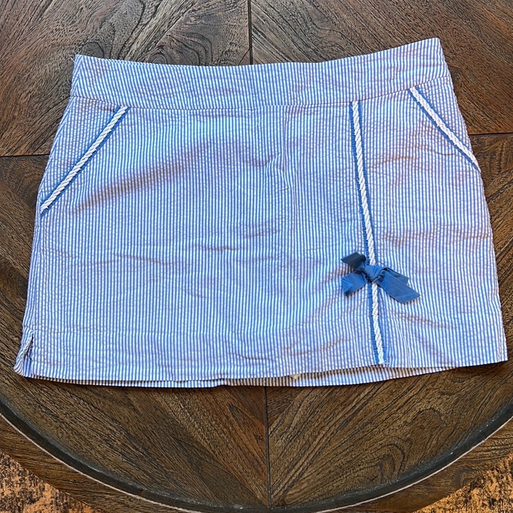 Lilly Pulitzer seer sucker skirt size 8